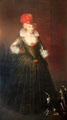 Copy of portrait of Anne of Denmark, wife of James I after Paul Van Somer in royal apartments at Edinburgh Castle. Edinburgh, Scotland.