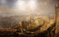 Entry of George IV into Edinburgh seen from Calton Hill in 1822 painting by John Wilson Ewbank at Edinburgh City Art Centre. Edinburgh, Scotland.