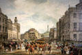Procession of George IV on Princes St., Edinburgh by William Turner of Oxford at Museum of Edinburgh. Edinburgh, Scotland.