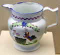 Jug with image of George IV attrib. Cadell's Pottery of Prestonpans at Museum of Edinburgh. Edinburgh, Scotland.