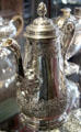 Silver Rococo Revival coffee pot by Elder & Co. of Edinburgh at Museum of Edinburgh. Edinburgh, Scotland.