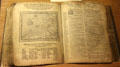Protestant Geneva English bible at John Knox House. Edinburgh, Scotland.