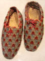 Sir Walter Scott's slippers at Writers' Museum. Edinburgh, Scotland.