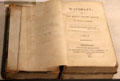 Waverley historical novel by Walter Scott at Writers' Museum. Edinburgh, Scotland.