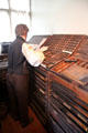 James Ballantyne print shop at Writers' Museum. Edinburgh, Scotland.