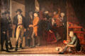 Robert Burns in James Sibbald's Circulating Library painting by William Borthwick Johnstone at Writers' Museum. Edinburgh, Scotland.