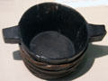 Quaich from Nanse Tinnock's Inn at Mauchline reputed to have been used by Robert Burns at Writers' Museum. Edinburgh, Scotland.