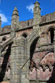 Ruins of Holyrood Abbey founded in 1128 & expanded to maximum size c1500. Edinburgh, Scotland.