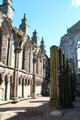 Nave ruins of Holyrood Abbey. Edinburgh, Scotland.