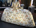 Silk & gilt thread court mantua dress from Britain at National Museum of Scotland. Edinburgh, Scotland