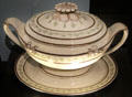 Painted creamware tureen & stand by Wedgwood at National Museum of Scotland. Edinburgh, Scotland.