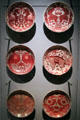 Luster glaze earthenware chargers by William De Morgan at National Museum of Scotland. Edinburgh, Scotland.