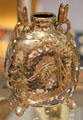 Silver gilt vase with dragonflies by Tiffany & Co. of New York at National Museum of Scotland. Edinburgh, Scotland.