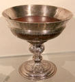 Silver Craigievar mazer with maplewood bowl by James Craufurd of Edinburgh at National Museum of Scotland. Edinburgh, Scotland
