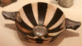 Silver-mounted quaich of ebony & ivory at National Museum of Scotland. Edinburgh, Scotland