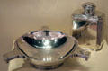 Silver quaich by George Robertson of Aberdeen & silver tea caddy by George Cooper at National Museum of Scotland. Edinburgh, Scotland.