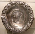 Silver salver by Alexander Scott of Edinburgh & re-engraved in 1684 at National Museum of Scotland. Edinburgh, Scotland.