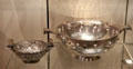 Two silver quaiches by Hamilton & Inches of Edinburgh at National Museum of Scotland. Edinburgh, Scotland.