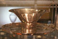 Electroplate silver sauce boat by Josef Hoffmann of Wiener Werkstätte & prob. made by Bachmann & Co. of Vienna, Austria at National Museum of Scotland. Edinburgh, Scotland.