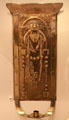 Brass wall sconce called Night in Glasgow style by Marion Henderson Wilson at National Museum of Scotland. Edinburgh, Scotland.