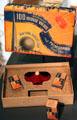Souvenir film strip viewer with Trylon & Perisphere structures & box from New York World's Fair by Pathegrams Inc. at National Museum of Scotland. Edinburgh, Scotland.