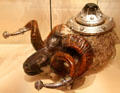 Ram's head wheeled table snuff mull by R & HB Kirkwood of Edinburgh at National Museum of Scotland. Edinburgh, Scotland
