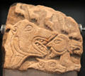 Pictish stone carved with Daniel in lions' den from Rosemarkie at National Museum of Scotland. Edinburgh, Scotland.