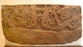 Carved Pictish symbolic animals & men with animal heads from Murthly at National Museum of Scotland. Edinburgh, Scotland.