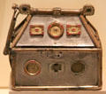 Monymusk Reliquary from Aberdeenshire said to have held remains of St Columba at National Museum of Scotland. Edinburgh, Scotland.