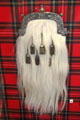 Silver mounted horsehair sporran at National Museum of Scotland. Edinburgh, Scotland.