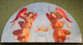 Two Censing Angels Holding a Crown tempera panel by Piero di Cosimo at National Gallery of Scotland. Edinburgh, Scotland.