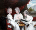 The Ladies Waldegrave painting by Sir Joshua Reynolds at National Gallery of Scotland. Edinburgh, Scotland.