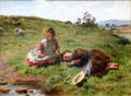 Spring painting by William McTaggart at National Gallery of Scotland. Edinburgh, Scotland.