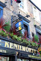 Flowers on Kenilworth building pub on Rose Street. Edinburgh, Scotland.