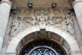 Frieze on Glasgow City Chambers by John Mossman & George Lawson. Glasgow, Scotland.
