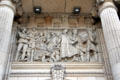 Frieze on Glasgow City Chambers by John Mossman & George Lawson. Glasgow, Scotland.