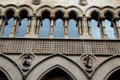 Facade details of ormer Glasgow Stock Exchange. Glasgow, Scotland.