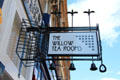 Willow Tea Rooms sign in style of Charles Rennie Mackintosh. Glasgow, Scotland.