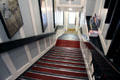 Stairs up to Willow Tea Rooms with Charles Rennie Mackintosh interior decoration. Glasgow, Scotland.