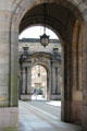 Passageway through Glasgow City Chambers off George Street. Glasgow, Scotland.