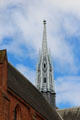 Spire of Barony Hall now part of Strathclyde University. Glasgow, Scotland.