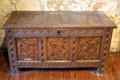 Scottish locked chest at Provand's Lordship. Glasgow, Scotland.