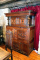 Scottish inlaid cabinet at Provand's Lordship. Glasgow, Scotland.