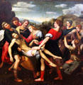 Entombment of Christ painting after Raphael at Hunterian Art Gallery. Glasgow, Scotland