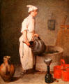 Cellar Boy painting by Jean-Siméon Chardin at Hunterian Art Gallery. Glasgow, Scotland.