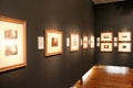 Gallery of Joseph Mallord William Turner Rhine tour prints at Hunterian Art Gallery. Glasgow, Scotland.