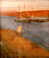 Morning after Revolution, Valparaiso painting by James McNeill Whistler at Hunterian Art Gallery. Glasgow, Scotland.