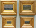 Several seascapes by James McNeill Whistler at Hunterian Art Gallery. Glasgow, Scotland.