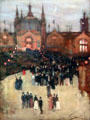 Glasgow Exhibition painting by John Lavery of Glasgow Boys at Kelvingrove Art Gallery. Glasgow, Scotland