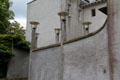 Outdoor lamps on walls at House for an Art Lover. Glasgow, Scotland.